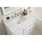 James Martin Vanities De Soto 36in Single Vanity, Bright White w/ 3 CM Arctic Fall Solid Surface Top 825-V36-BW-3AF - alternate 7